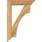 Ekena Millwork Westlake Traditional Rough Sawn Bracket w/ Offset Brace, Western Red Cedar, 6"W x 24"D x 36"H BKT0604X24X36WTL01RWR - alternate 3